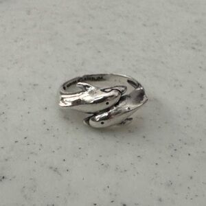 Kabana Sterling Dolphins Ring